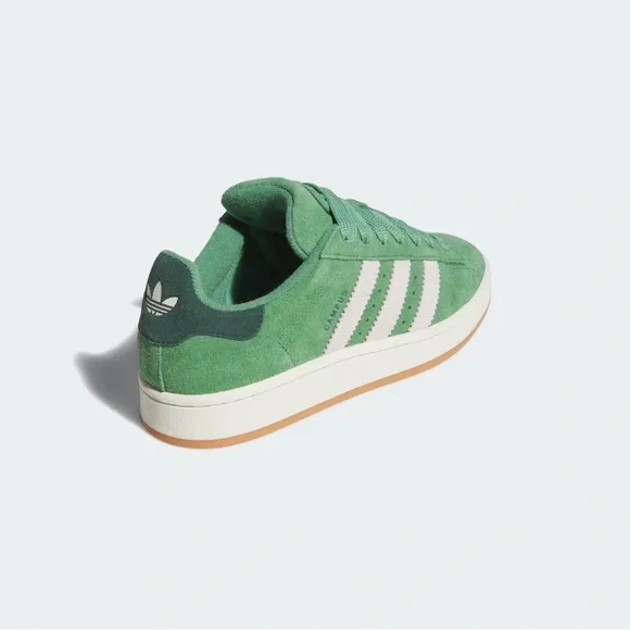 adidas Campus Suede Sneaker in Green with Cream Accents JR0104 NWT - Picture 4 of 15